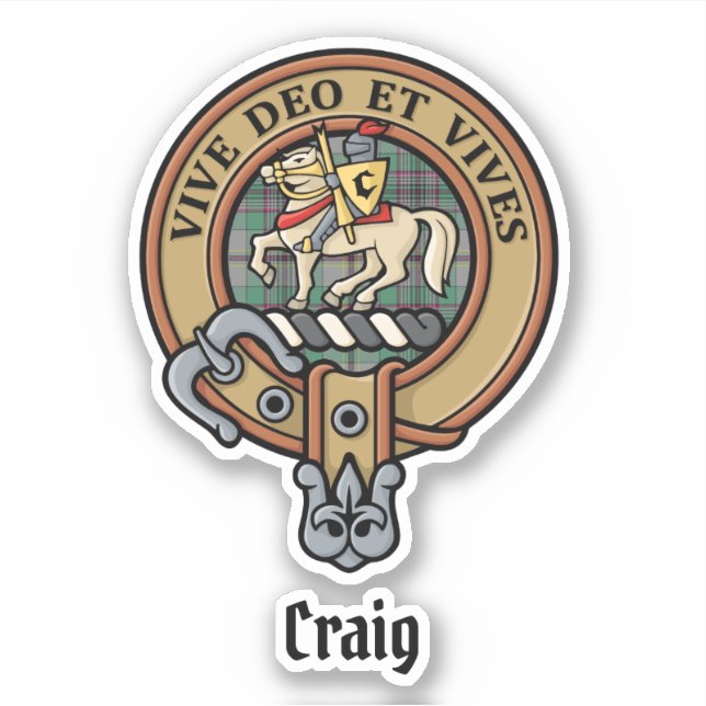 Adesivo Clan Craig Crest Sticker (Frente)