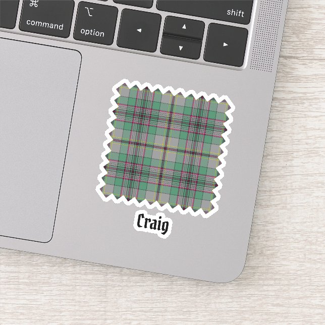 Adesivo Clan Craig Tartan Sticker (Detalhe)