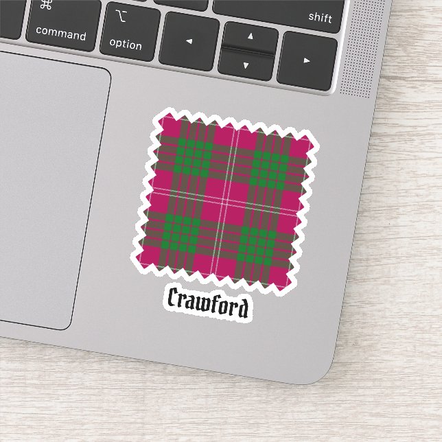 Adesivo Clan Crawford Tartan Sticker (Detalhe)