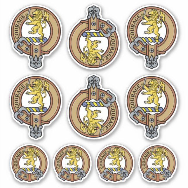Adesivo Clan Cumming Crest Sticker Set (Frente)