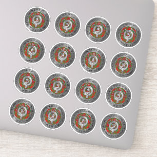 Adesivo Clan Cumming Crest & Tartan Knot Sticker