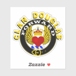 Adesivo Clan Douglas "Winged Heart"
