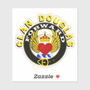 Adesivo Clan Douglas "Winged Heart"