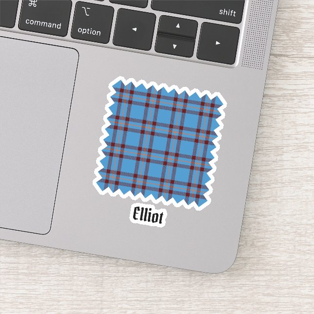 Adesivo Clan Elliot Ancient Tartan Sticker (Detalhe)
