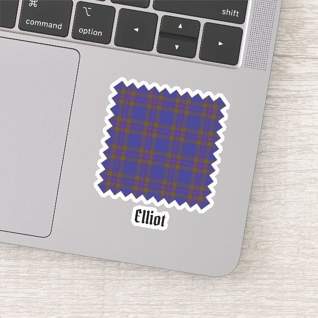 Adesivo Clan Elliot Modern Tartan Sticker (Detalhe)