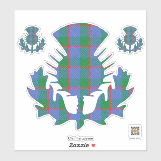 Adesivo Clan Fergusson Thistle Sticker (Folha)