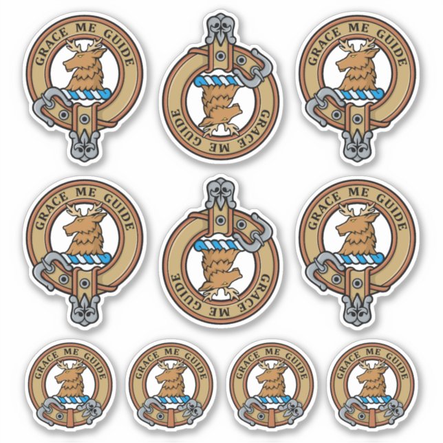 Adesivo Clan Forbes Crest Sticker Set (Frente)