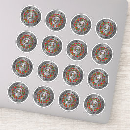 Adesivo Clan Forrester | Foster Crest & Tartan Knot