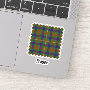 Adesivo Clan Fraser caçando Tartan Sticker