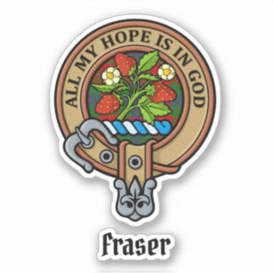 Adesivo Clan Fraser Crest Sticker