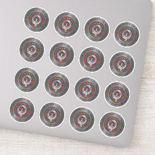 Adesivo Clan Fraser Crest & Tartan Knot Sticker