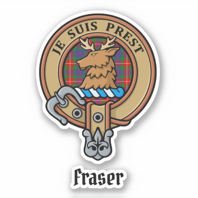 Adesivo Clan Fraser do Lovat Crest (Frente)