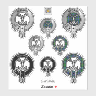 Adesivo Clan Gordon Crest & Tartan Sticker
