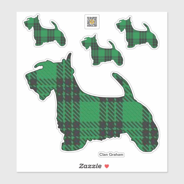 Adesivo Clan Graham Scottie Sticker (Folha)