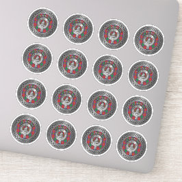 Adesivo Clan Haig Crest & Tartan Knot