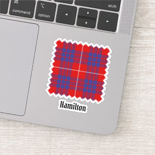 Adesivo Clan Hamilton Red Tartan Sticker