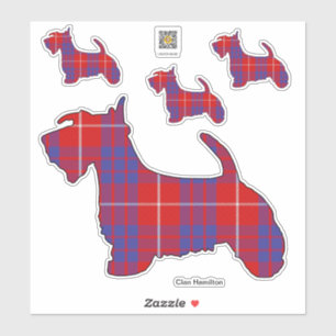 Adesivo Clan Hamilton Scottie Sticker