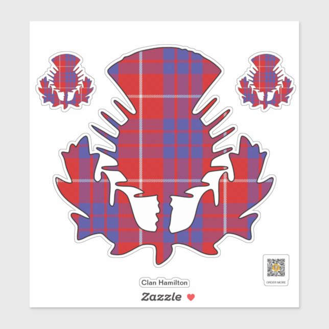 Adesivo Clan Hamilton Thistle Sticker (Folha)