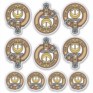 Adesivo Clan Hannay Crest Sticker Set