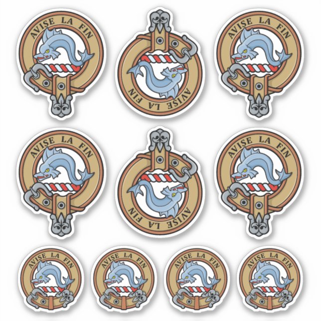 Adesivo Clan Kennedy Crest Sticker Set (Frente)