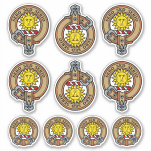 Adesivo Clan Kerr Crest Sticker Set