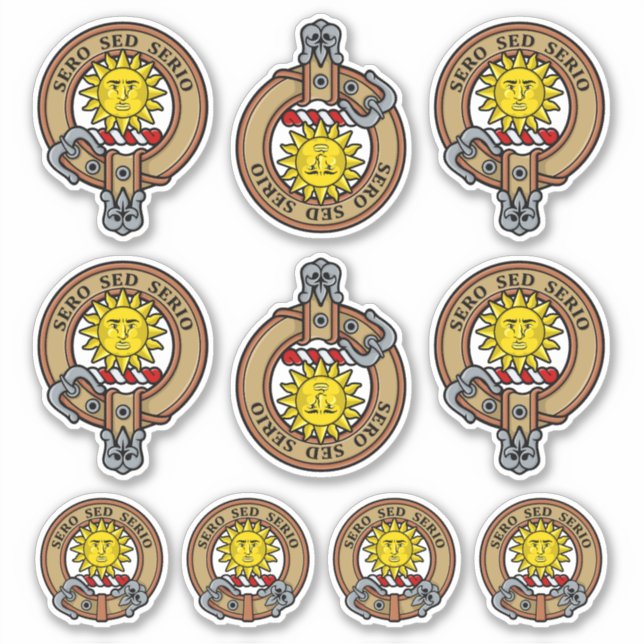 Adesivo Clan Kerr Crest Sticker Set (Frente)