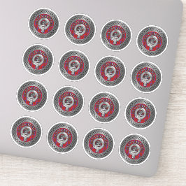 Adesivo Clan Leslie Crest & Tartan Knot