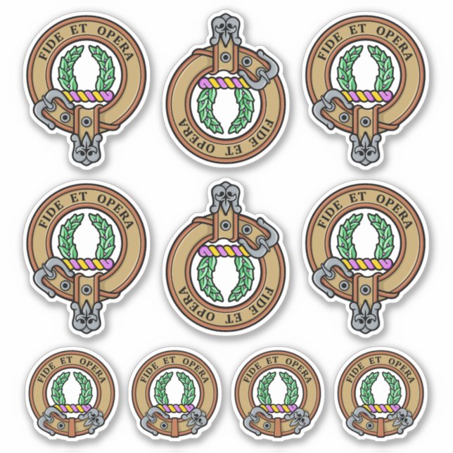 Adesivo Clan MacArthur Crest Sticker Set (Frente)