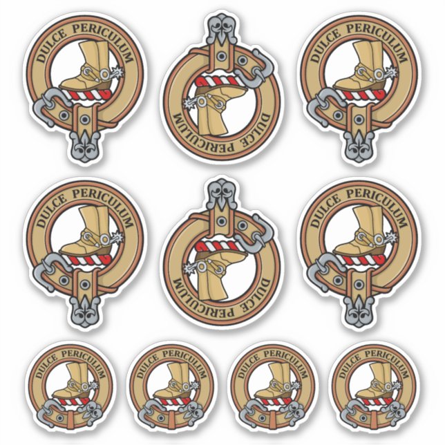 Adesivo Clan MacAulay Crest Sticker Set (Frente)