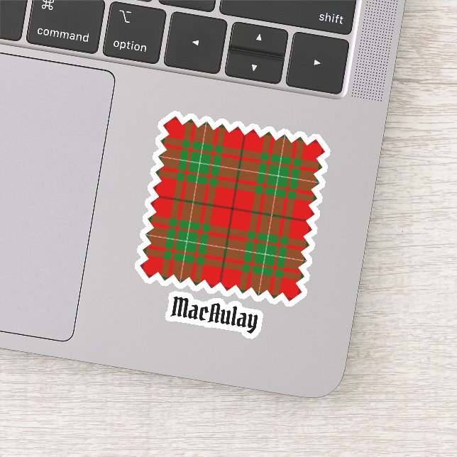 Adesivo Clan MacAulay Tartan Sticker (Detalhe)