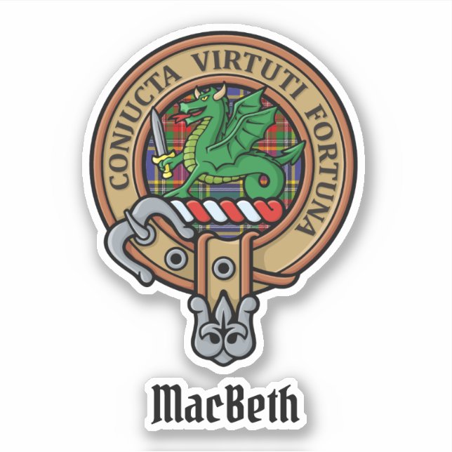 Adesivo Clan MacBeth Crest Sticker (Frente)