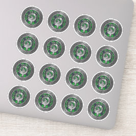 Adesivo Clan MacDonald Crest e Tartan Knot