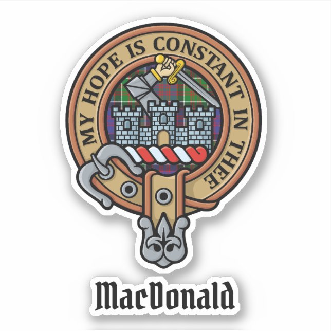 Adesivo Clan MacDonald do Crest Sticker Clanranald (Frente)