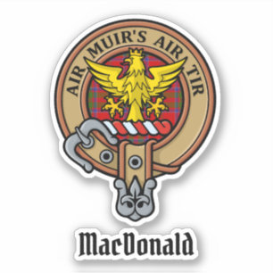 Adesivo Clan MacDonald do Keppoch Crest Sticker