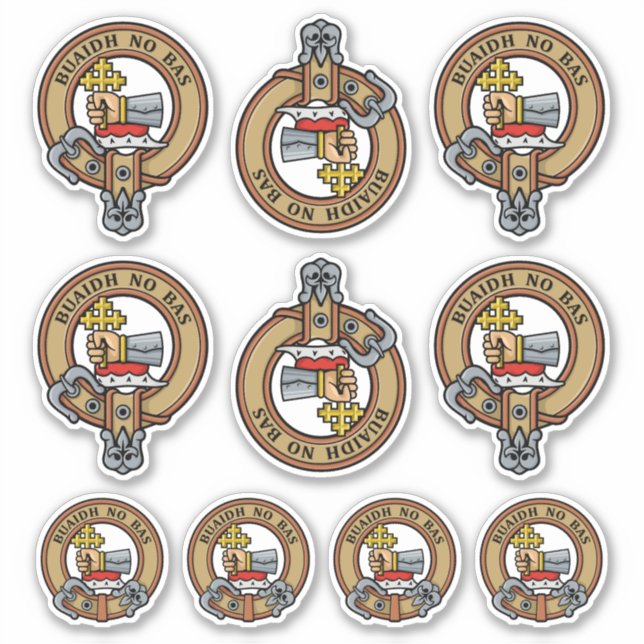 Adesivo Clan MacDougall Crest Sticker Set (Frente)