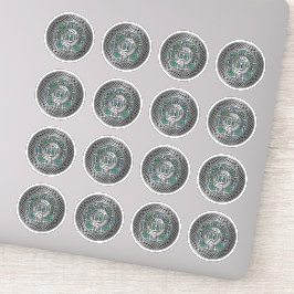 Adesivo Clan MacDowall Crest & Tartan Knot