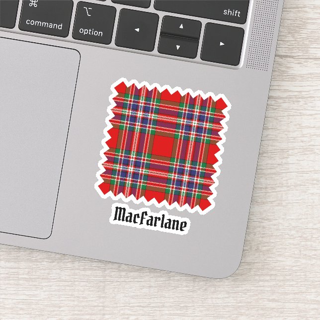 Adesivo Clan MacFarlane Red Tartan (Detalhe)