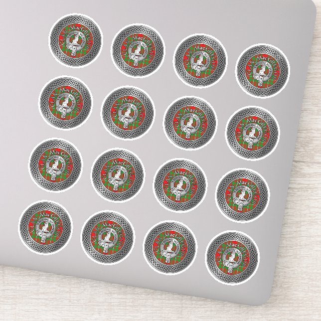 Adesivo Clan MacGregor Crest & Tartan Knot (Detalhe)