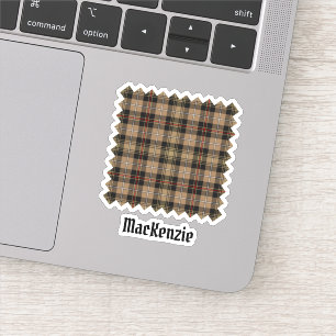 Adesivo Clan MacKenzie caçando Brown Tartan Sticker