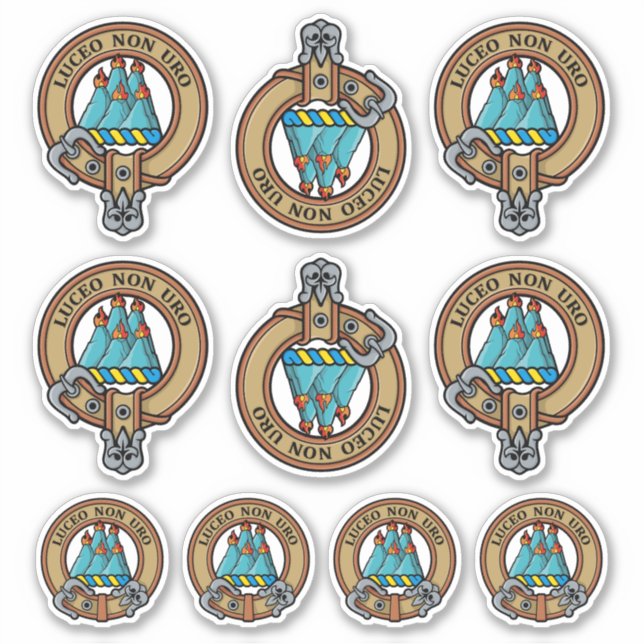 Adesivo Clan MacKenzie Crest Sticker Set (Frente)