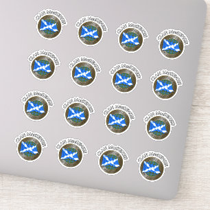 Adesivo Clan MacKenzie Tartan Knot & Flag