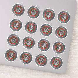Adesivo Clan MacKinnon Crest & Tartan Knot Sticker