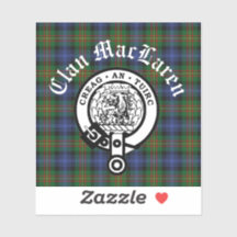Clan MacLaren Crest Crachá e Tartan