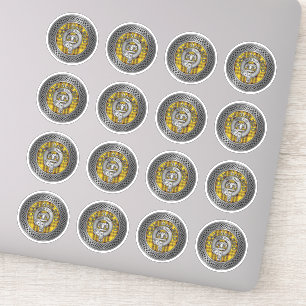 Adesivo Clan MacLeod Crest & Tartan Knot Sticker