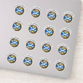 Adesivo Clan MacLeod Tartan Knot & Flag