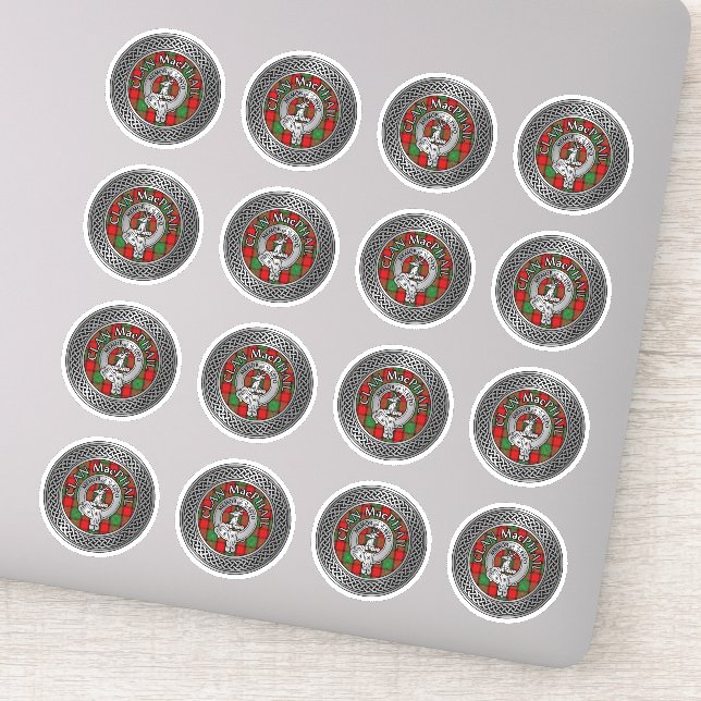 Adesivo Clan MacPhail Crest & Tartan Knot (Detalhe)