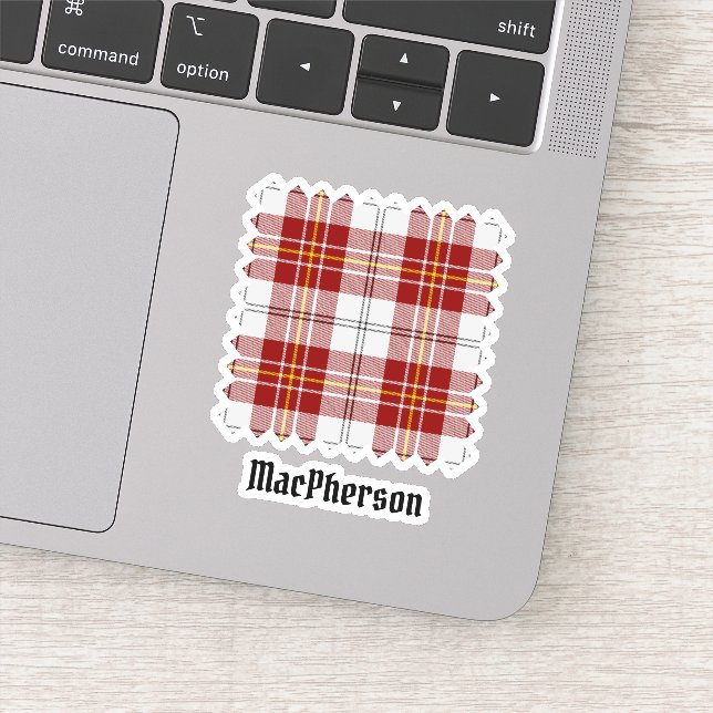 Adesivo Clan MacPherson Red Dress Tartan Sticker (Detalhe)