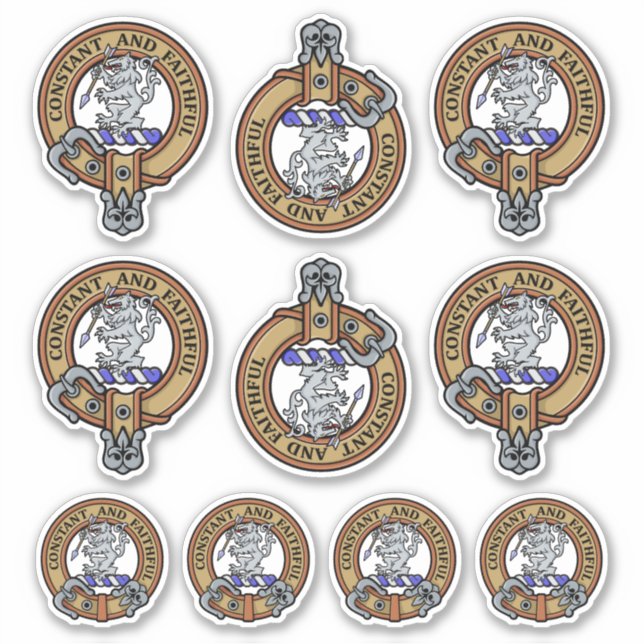 Adesivo Clan MacQueen Crest Sticker Set (Frente)