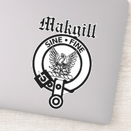 Adesivo Clan Makgill Crest Crachá Large Stick