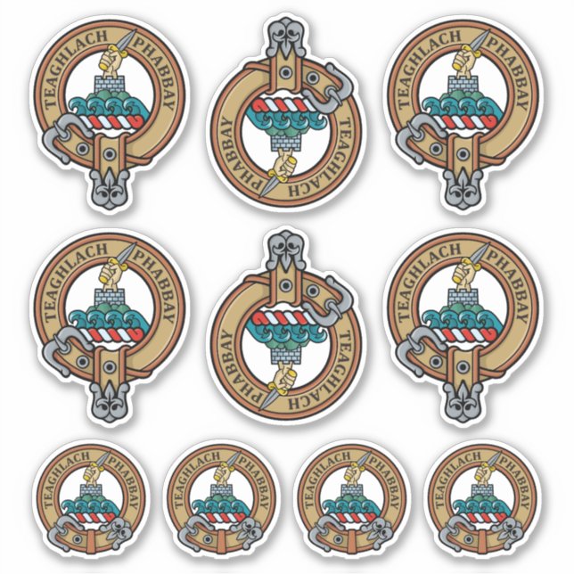 Adesivo Clan Morrison Crest Sticker Set (Frente)